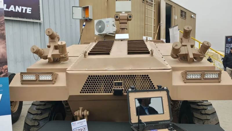 El Ejército de Chile lleva adelante pruebas y certificaciones del UGV Sköll. Foto (Zona Militar)
