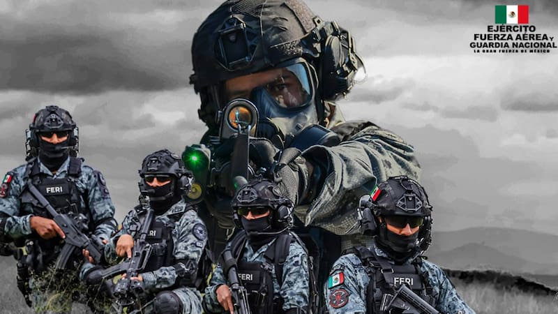 La Fuerza Especial de Reacción e Intervención (F.E.R.I.) de la Guardia Nacional.