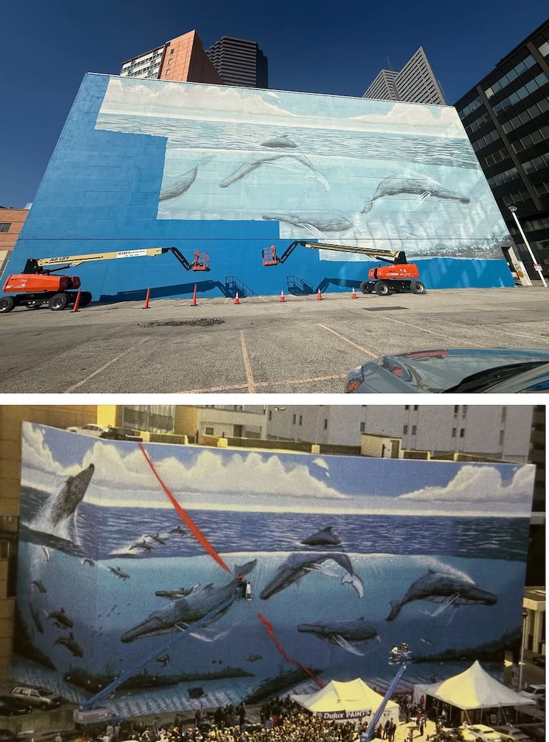El artista Wyland presentó una demanda contra la FIFA de 25 millones de dólares por tapar su mural en Texas.