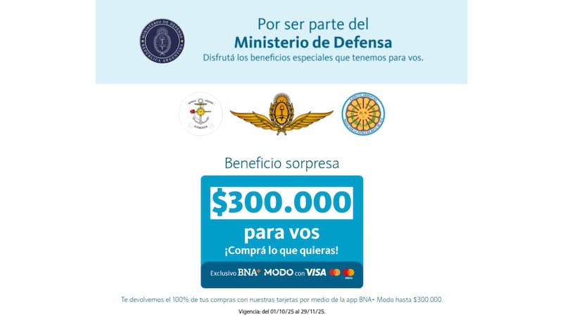 El Banco Nación te devuelve $ 300.000 para cualquier compra: cómo acceder a la promoción. Foto: Banco Nación