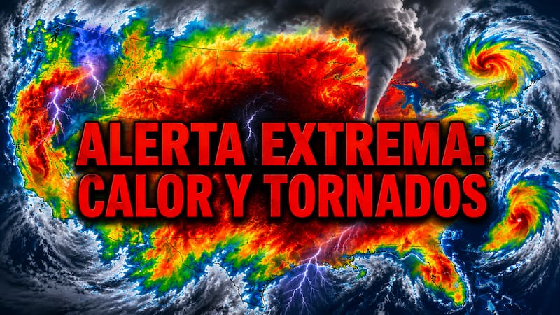 El calor récord y el riesgo de tormentas severas mantendrán bajo vigilancia a gran parte de Estados Unidos.
