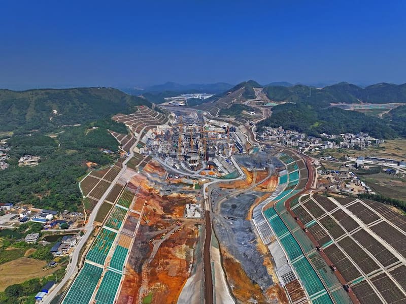 El Canal Pinglu en Qinzhou, en la Región Autónoma Zhuang de Guangxi, sur de China