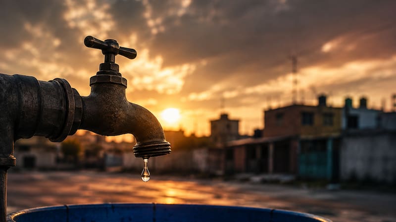 El corte de agua afectará durante aproximadamente 72 horas a distintos puntos del territorio nacional, por trabajos relacionados con el nuevo pozo “Rey Neza”.