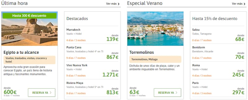El Corte Inglés ha lanzado una oferta que incluye vuelo y alojamiento en París.