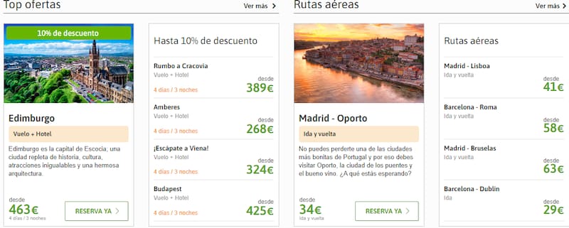 El Corte Inglés lanza ofertas para conocer Escocia: el paquete incluye vuelo y hotel por menos de 500 euros.
