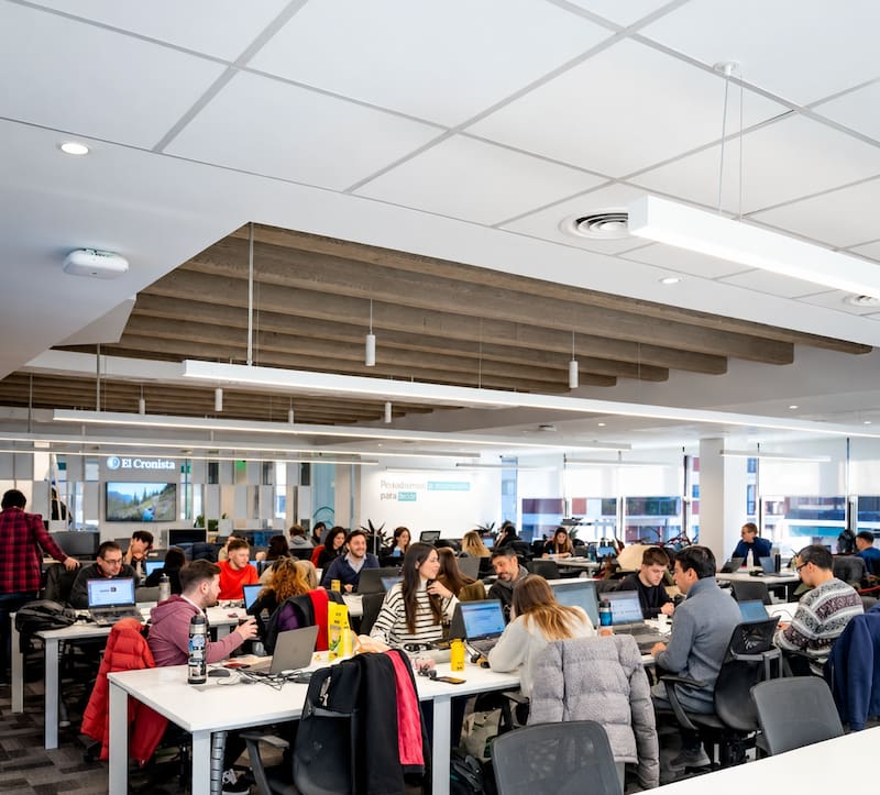 Las nuevas oficinas de El Cronista en French 3155.