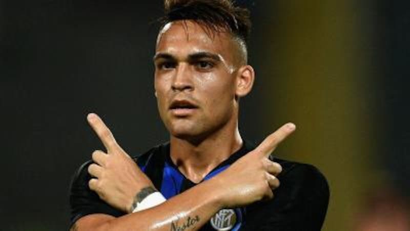 El delantero argentino Lautaro Martínez jugará con el Inter de Milán la final de la Coppa Italia.