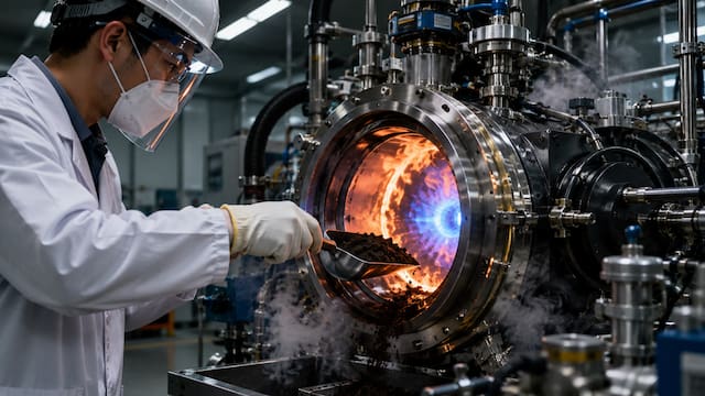 Una potencia mundial descubrió cómo convertir residuos en carbón energético en 90 segundos: el reactor que cambia la historia