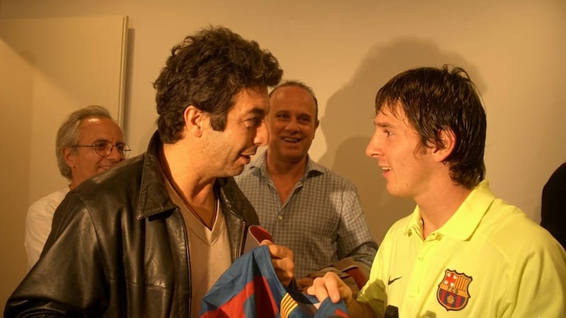 El encuentro entre Ricardo Darín y Lionel Messi.