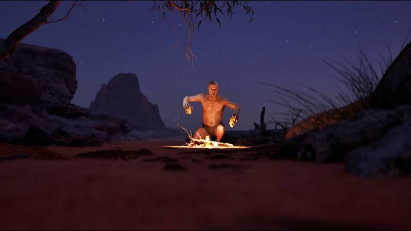 El primer humano en hacer fuego.