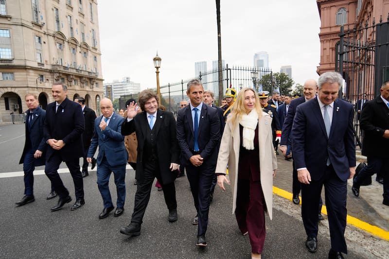 El Gabinete de Milei camino al Tedeum del 25 de Mayo en 2026 (Fuente: Presidencia)