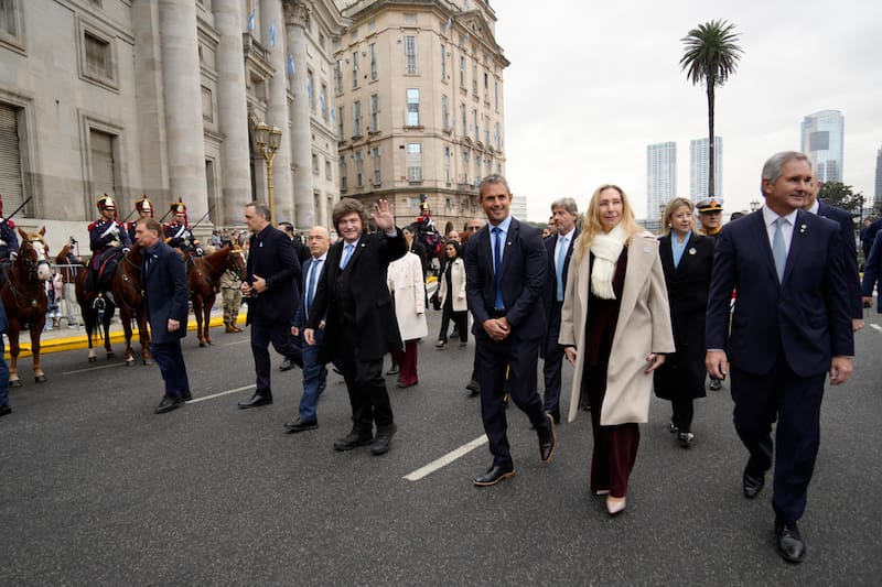 El Gabinete de Milei camino al Tedeum del 25 de Mayo en 2026 (Fuente: Presidencia)