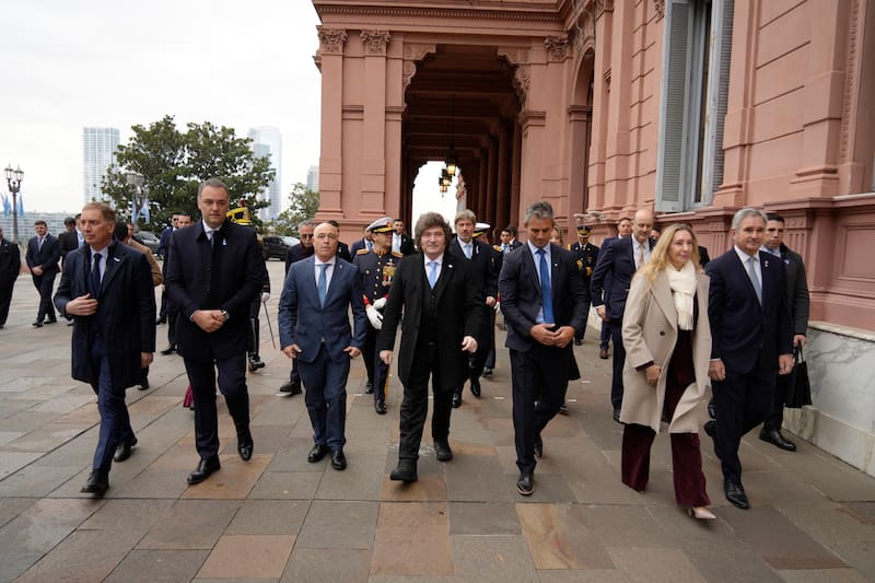 El Gabinete de Milei camino al Tedeum del 25 de Mayo en 2026 (Fuente: Presidencia)