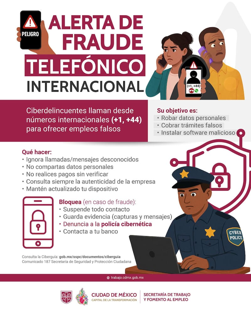 El Gobierno de México alerta por fraudes telefónicos durante estas fiestas decembrinas. (Foto: Archivo).