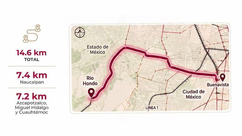 El gobierno local presentó nuevos detalles del proyecto de tren eléctrico que conectaría Buenavista, en la #CDMX, con Río Hondo.