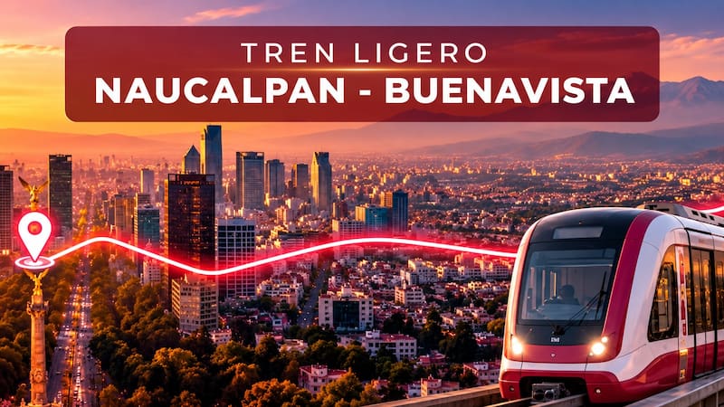 El Gobierno de Naucalpan anunció el proyecto del Tren Ligero que conectará Buenavista, en la CDMX.