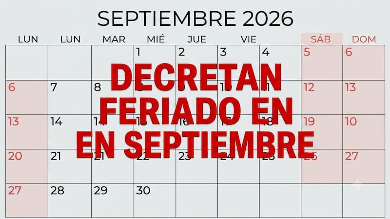El Gobierno decretó feriado oficial en septiembre y los trabajadores tendrán un nuevo fin de semana largo