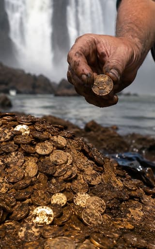Descubrimiento del siglo | Sacan miles de monedas y lingotes del oro más preciado en una provincia de América del sur