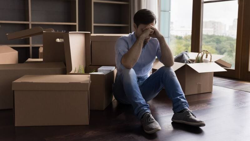 El hombre que fue desahuciado tras 54 años alquilando la misma vivienda.