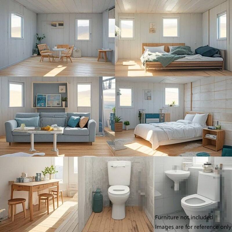 El interior de la casa prefabricada por 11.000 euros ofrecida en Amazon. (Fuente: archivo)