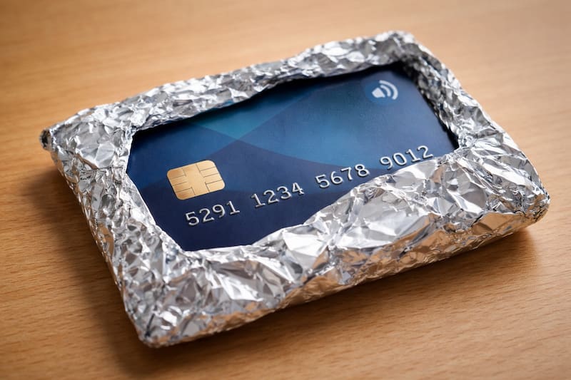 El método también suele mencionarse para proteger tarjetas bancarias y pasaportes electrónicos.