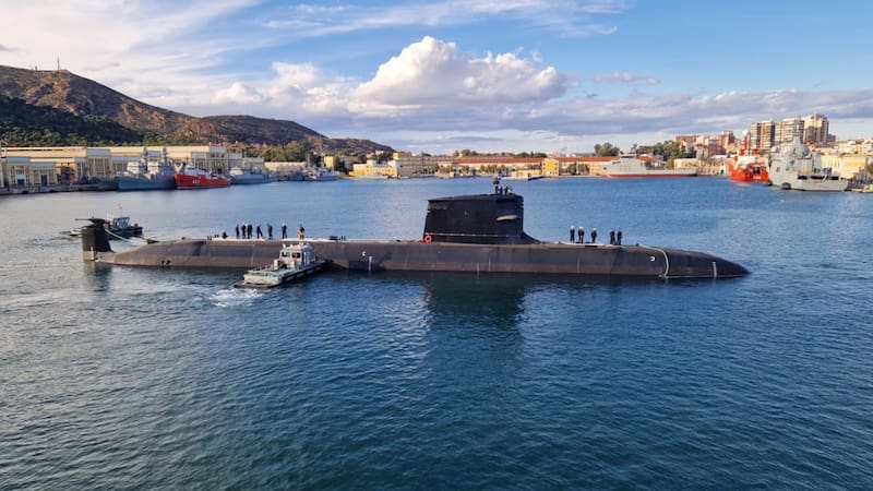 El nuevo submarino se prepara para reforzar a la Armada: fue construido en el país y es el orgullo nacional. Foto: Ministerio de Defensa
