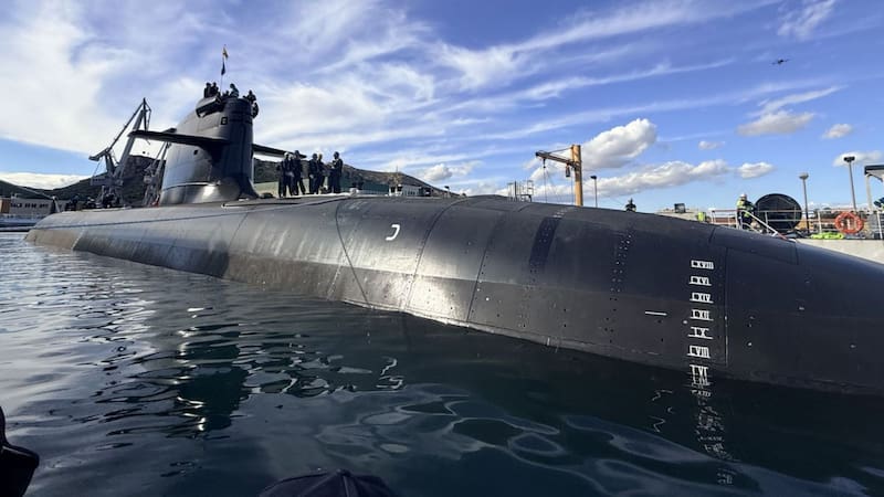 El nuevo submarino se prepara para reforzar a la Armada: fue construido en el país y es el orgullo nacional. Foto: Ministerio de Defensa