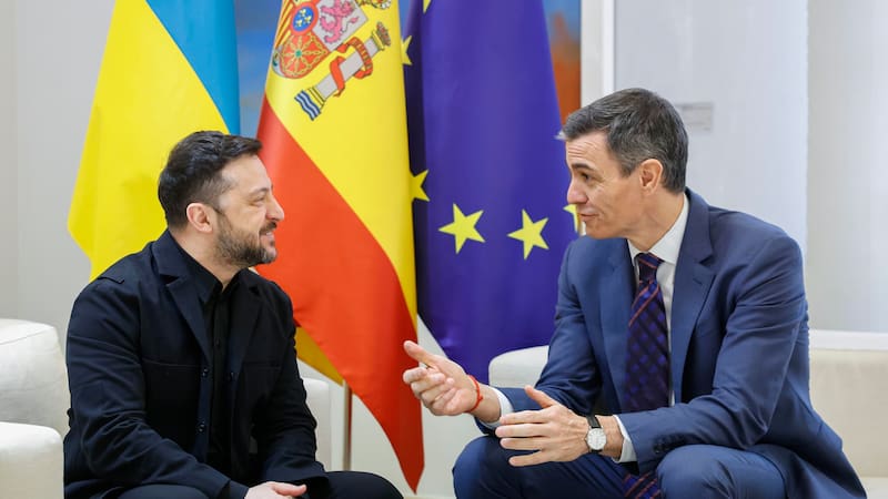 El pacto militar firmado entre Ucrania y España. (Fuente: EFE)