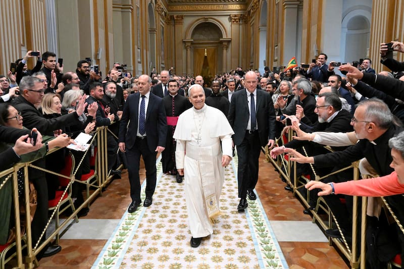 CIUDAD DEL VATICANO (VATICANO), 19/01/2026.- El papa León XIV ha recibido este lunes a representantes del movimiento del Camino Neocatecumenal y les ha instado a "no separarse" de la iglesia y a continuar su labor evangelizadora evitando la "rigidez y los moralismos". EFE/ Dicasterio para la Comunicación del Vaticano / Simone Risoluti SÓLO USO EDITORIAL / SÓLO DISPONIBLE PARA ILUSTRAR LA NOTICIA QUE ACOMPAÑA (CRÉDITO OBLIGATORIO)