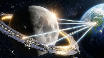Se despiden los cortes de luz | Este país está listo para construir un anillo solar de 11,000 kilómetros alrededor de la Luna y enviar energía ilimitada a la Tierra