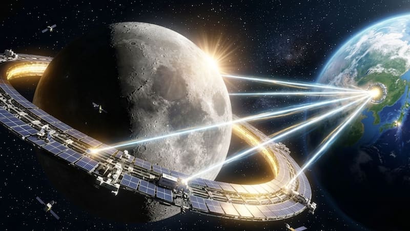 El plan de energía solar que pasa de la Luna a la Tierra.