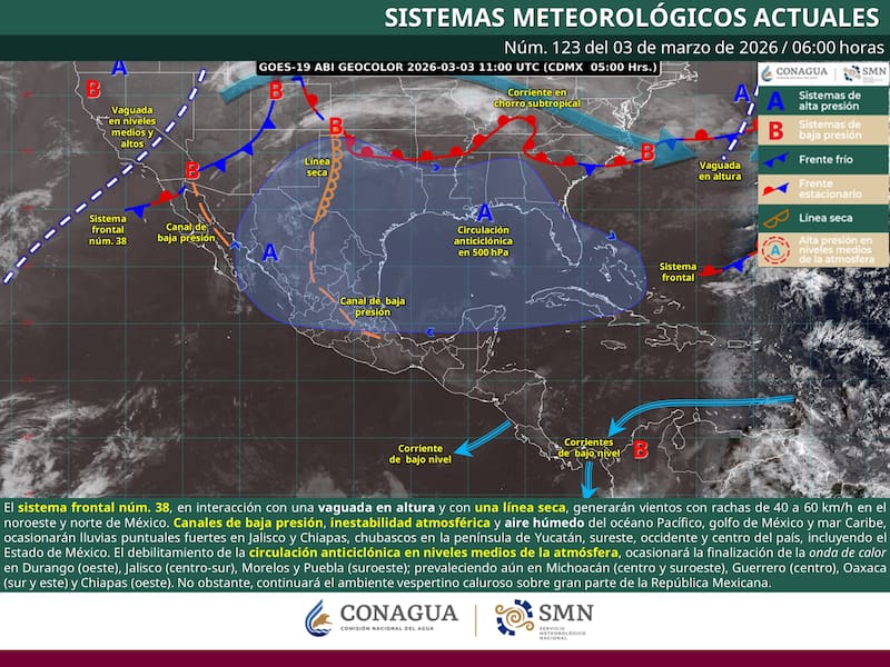 El pronóstico del tiempo para el martes 3 de marzo. (Foto: Archivo)
