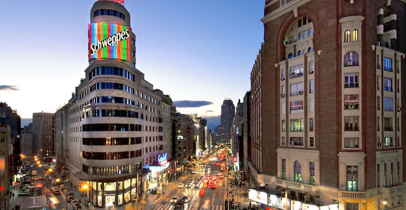 El recorrido de Madrid que realiza el joven venezolano todos los días. (Fuente: archivo)