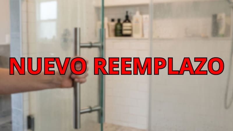 El reemplazo de la mampara de baño que cada vez es más inminente.