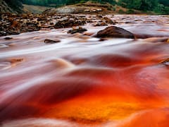 El río más raro del país que cautivó a la NASA | Cambia según el tramo con tonos rojos, anaranjados y blancos