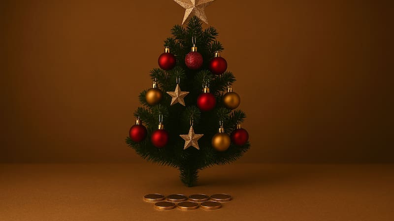 El ritual de las monedas que tenés que hacer en Nochebuena para atraer la abundancia, el dinero y la salud. Foto: Copilot IA