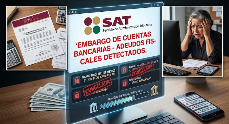 El SAT embargará cuentas bancarias y bienes de ciudadanos y extranjeros que posterguen este trámite.