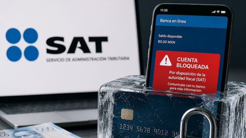 El SAT endureció los controles fiscales y advirtió que podrá inmovilizar cuentas bancarias de contribuyentes que incumplan ciertas obligaciones. La medida aplica tanto para personas físicas como para empresas.