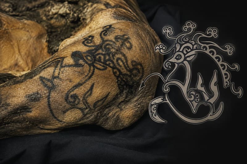 El tatuaje principal de la princesa de Ukok.