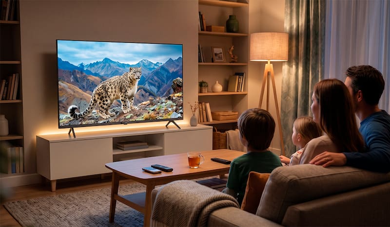 El televisor está ubicado en espacios amplios o con muebles que afectan la acústica (Foto: COTO).