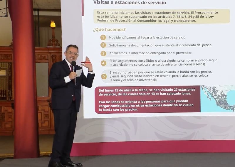 El titular de la PROFECO, Iván Escalante, explicó cómo llevarán a cabo las visitas a estaciones de servicio de la República Mexicana. (Foto: Archivo)