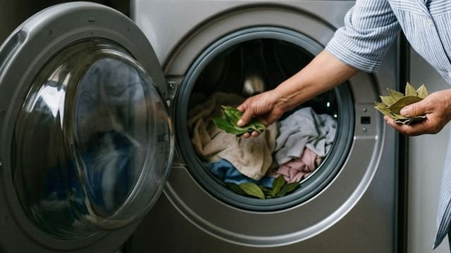 Poner una hoja de laurel en el lavarropas: para qué sirve y por qué lo recomiendan
