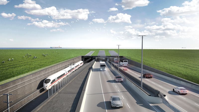 El túnel submarino Fehmarnbelt que conectará Alemania con Dinamarca. (Fuente: archivo)