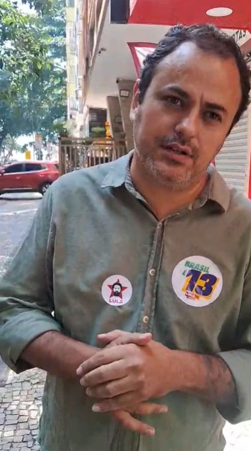 El diputado Glauber Braga (PSOL) dialoga con El Cronista en Rpio de Janeiro, en la previa del acto de cierre de Lula