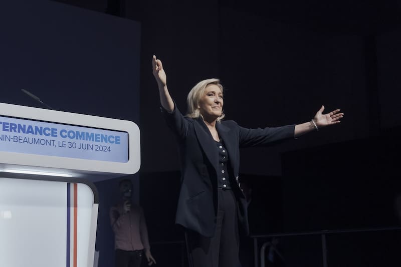 Marine Le Pen. <div class="migrated-promo-image__description"><div class="migrated-promo-image__source">Fuente: Bloomberg</div></div>