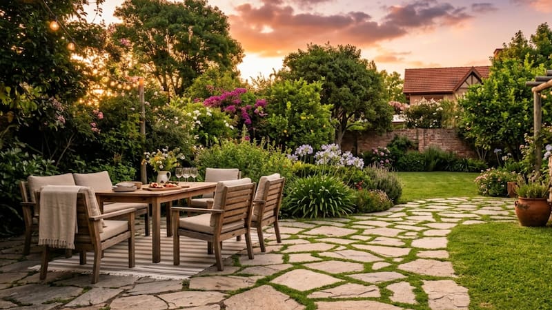 Ni cemento ni hormigón: la tendencia retro de los años 70 que regresa a los patios en 2026 por su elegancia y funcionalidad.