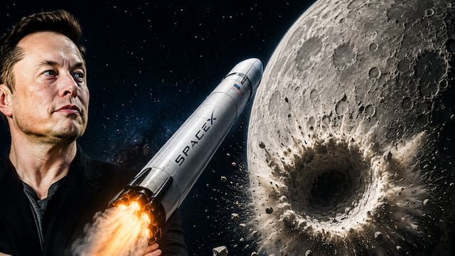 Se acabó la calma en la Luna por culpa de Space X| La “basura” espacial de Elon Musk impactará a casi 9.000 km/h y dejará un enorme cráter