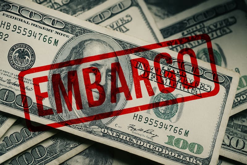 Estados Unidos busca embargar bienes y congelas cuentas bancarias a inmigrantes indocumentados con ordenes de deportación. Fuente: Archivo.