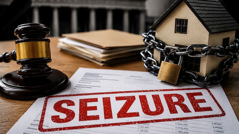 The Internal Revenue Service (IRS) retains the authority to seize bank accounts, wages, and property when tax debts remain legally valid. Image: ChatGPT.