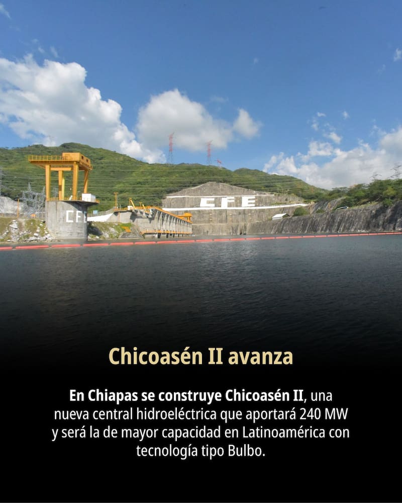 La CFE impulsa proyectos de energía solar, eólica e hidroeléctrica, además de nuevas tecnologías que fortalecen la transición energética del país.